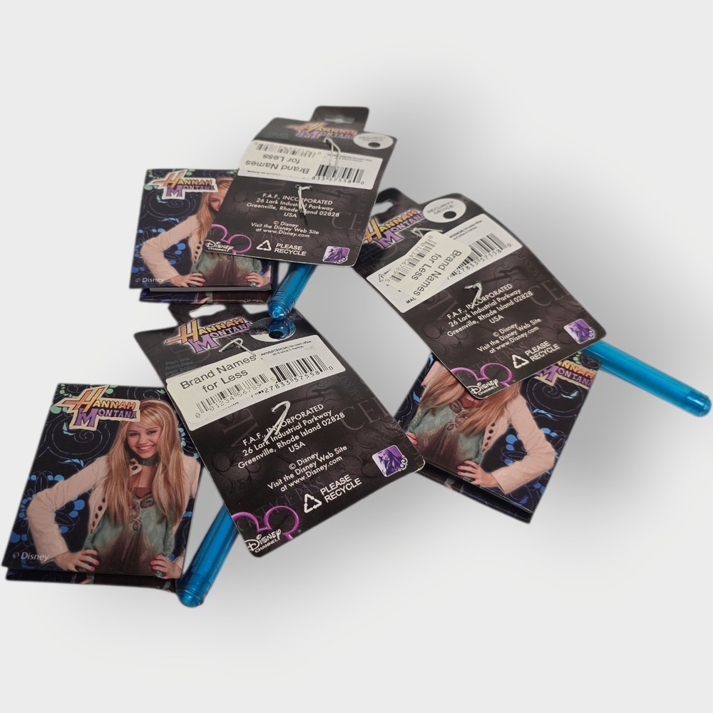 NEW Disney Hannah Montana Miley Cyrus Pen Paper KEYCHAIN LOT OF 3 Free Shipping - Picture 2 of 2